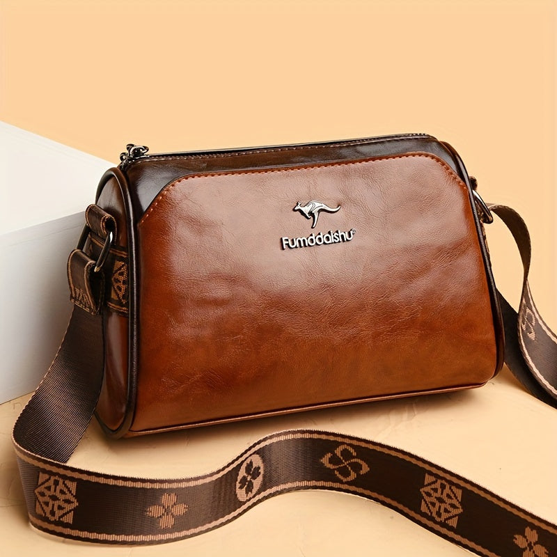 Dame Crossbody Veske Med Tidløst Design og Praktisk Oppbevaring 8