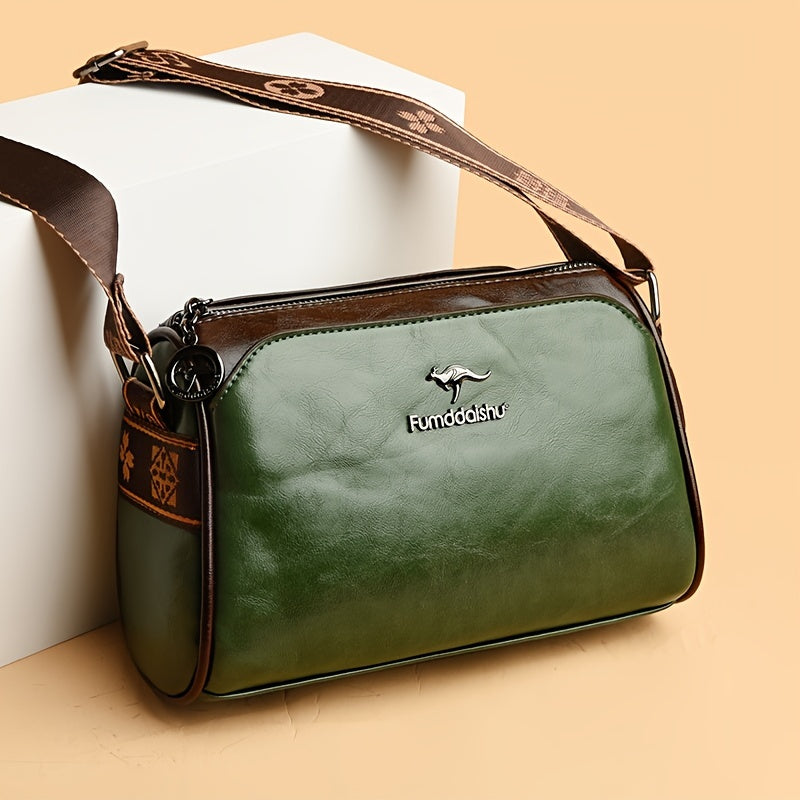 Dame Crossbody Veske Med Tidløst Design og Praktisk Oppbevaring 9