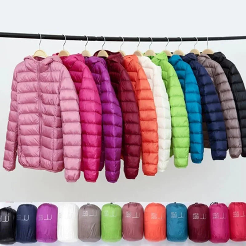 Dame Daunenjakke med Kapuze Lett og Praktisk 3