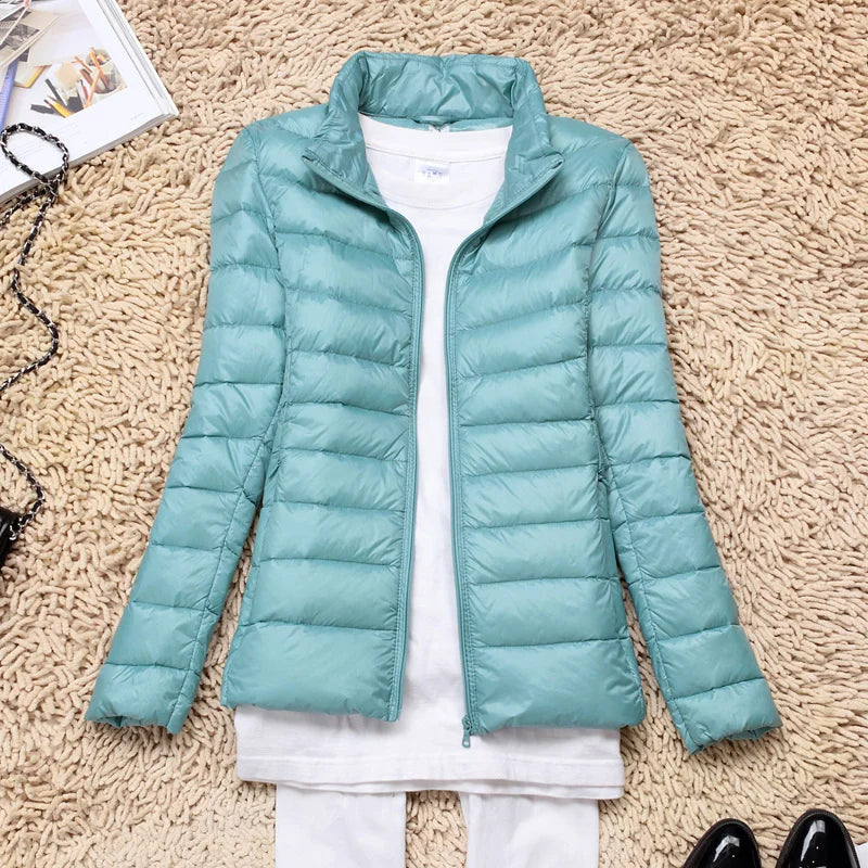 Dame Daunenjakke med Kapuze Lett og Praktisk 9