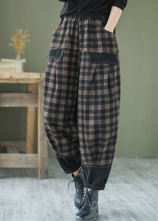 Dame Denim Bukse med Patchwork Design 1