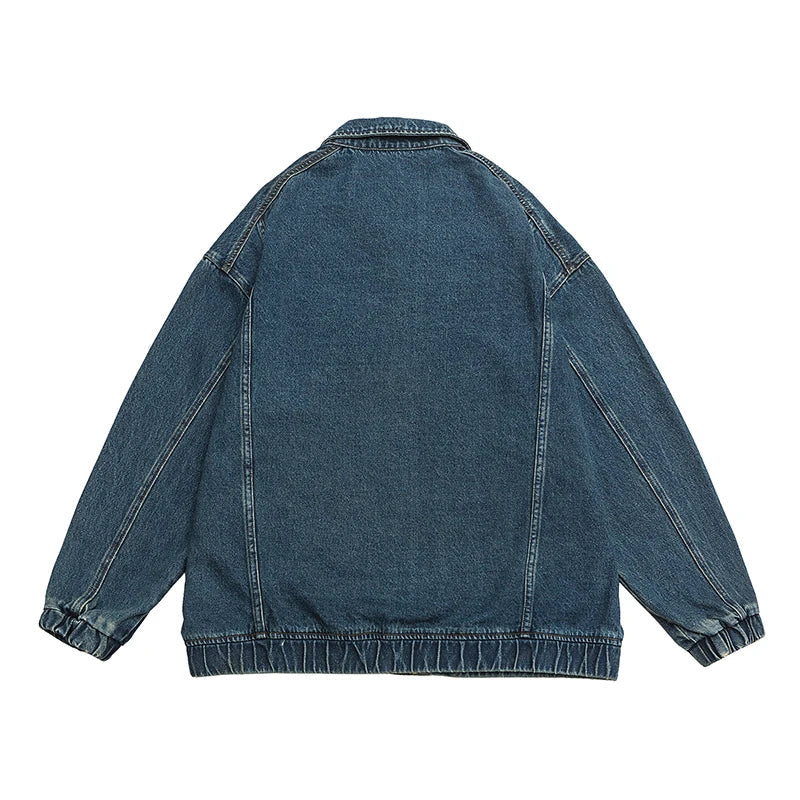 Dame Dongerijakke Oversized Retro Stil 3
