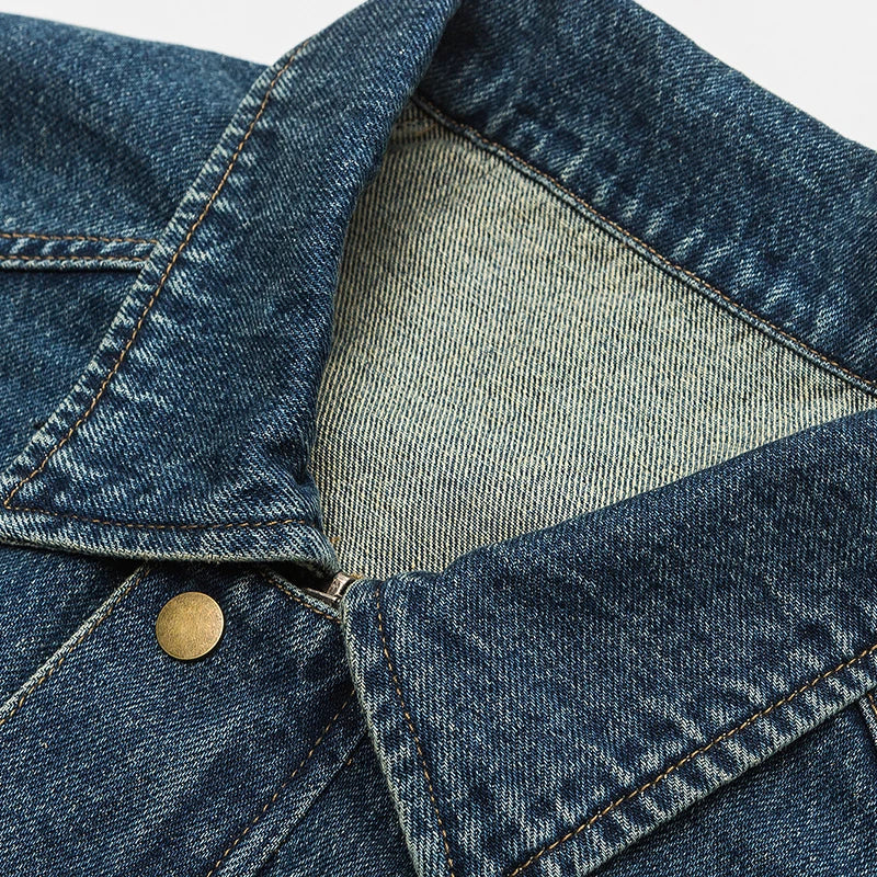 Dame Dongerijakke Oversized Retro Stil 6