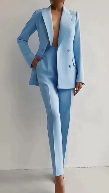 Dame Dress Skreddersydd Med Jakke Og Bukser 6