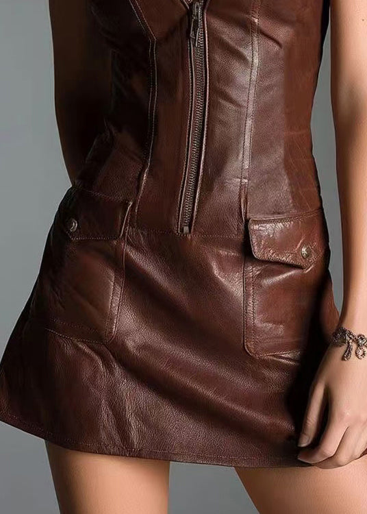 Dame Ermeløs Vest med Glidelåslommer Moderne Design 4