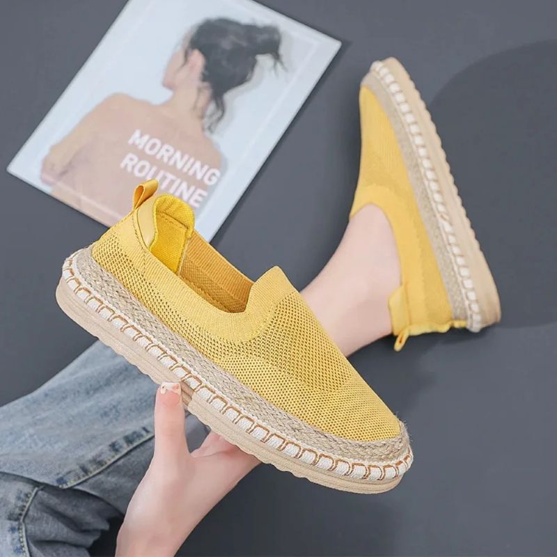 Dame Espadrilles med Strikket Overdel 1