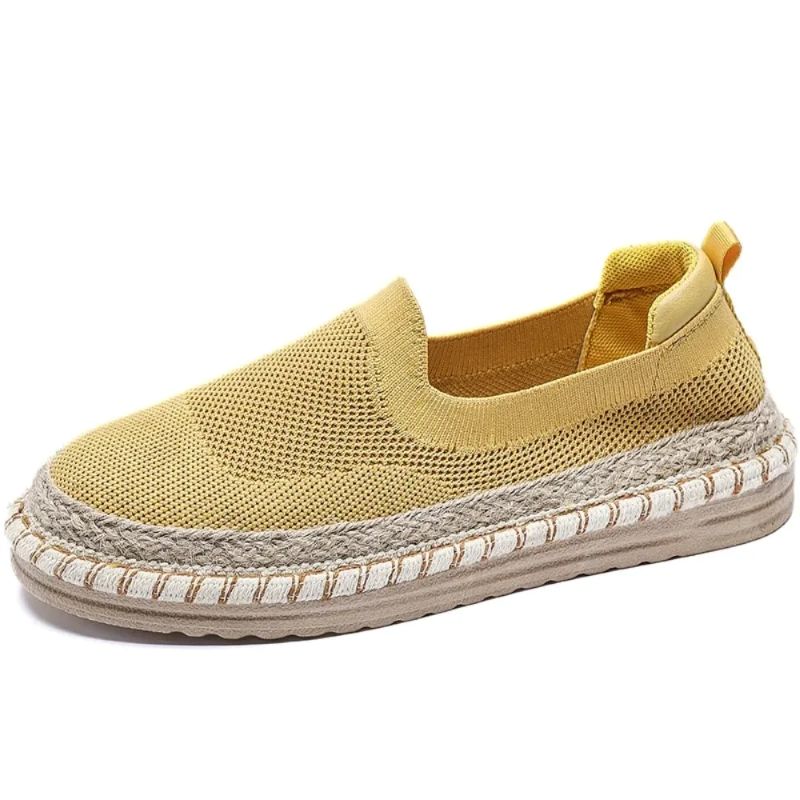 Dame Espadrilles med Strikket Overdel 4