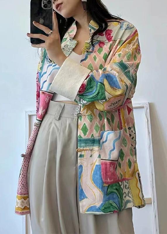 Dame Fargeblokk Patchwork Topp Uformell 3