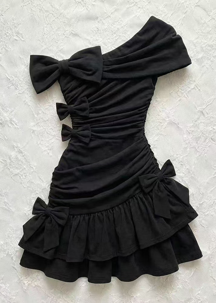 Dame Festkjole One Shoulder Rynket - Kjole til Bryllup og Selskapskjoler 4