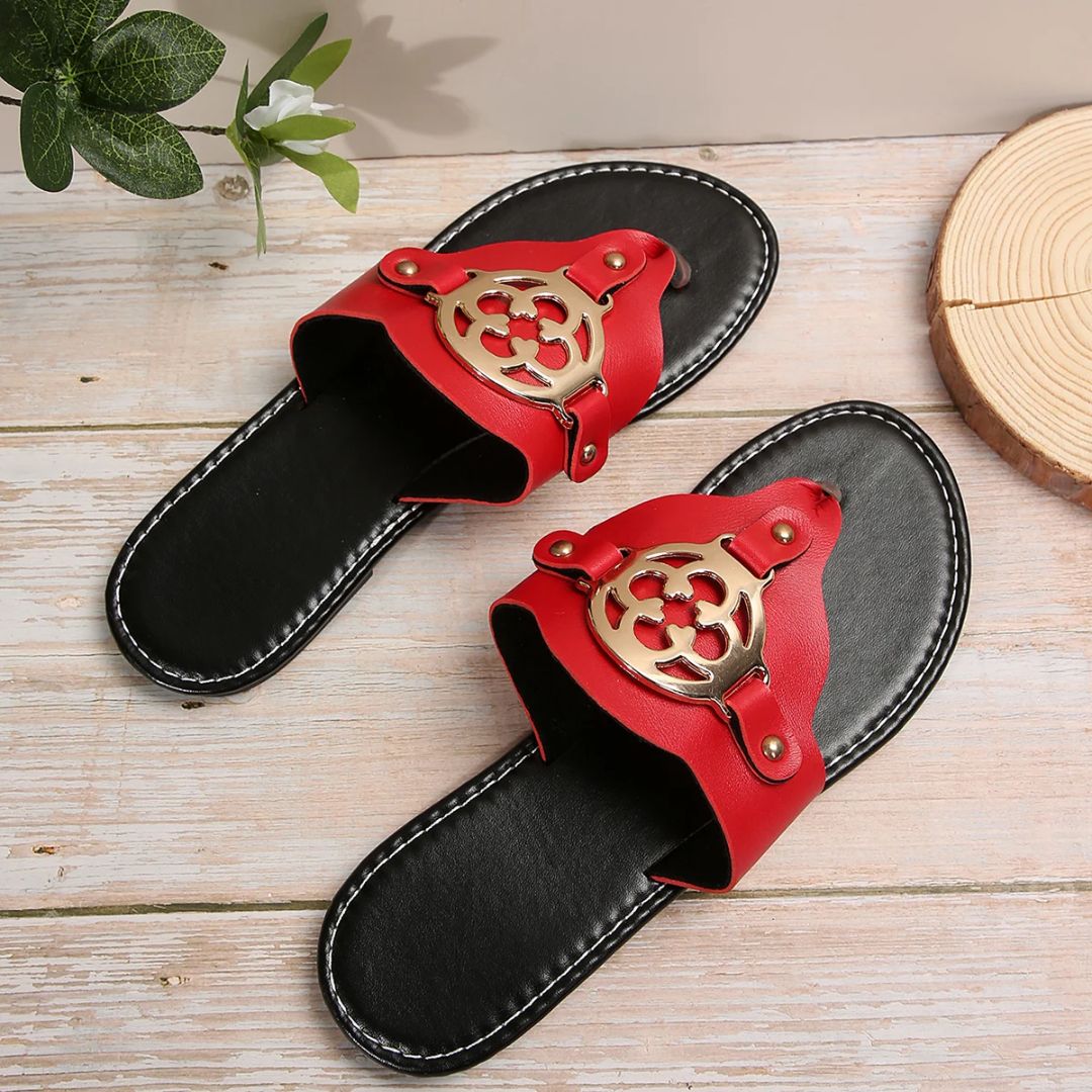 Dame Flate Sandaler Unik Design 3