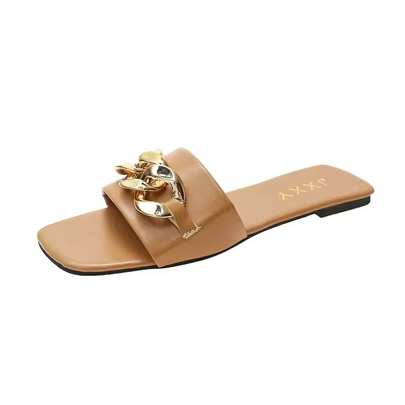Dame Flate Sandaler med Chunky Detaljer 0