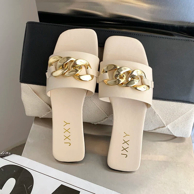 Dame Flate Sandaler med Chunky Detaljer 2