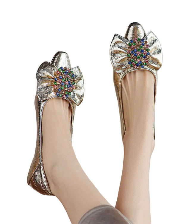 Dame Flats Sko med Chic Sløyfe 4