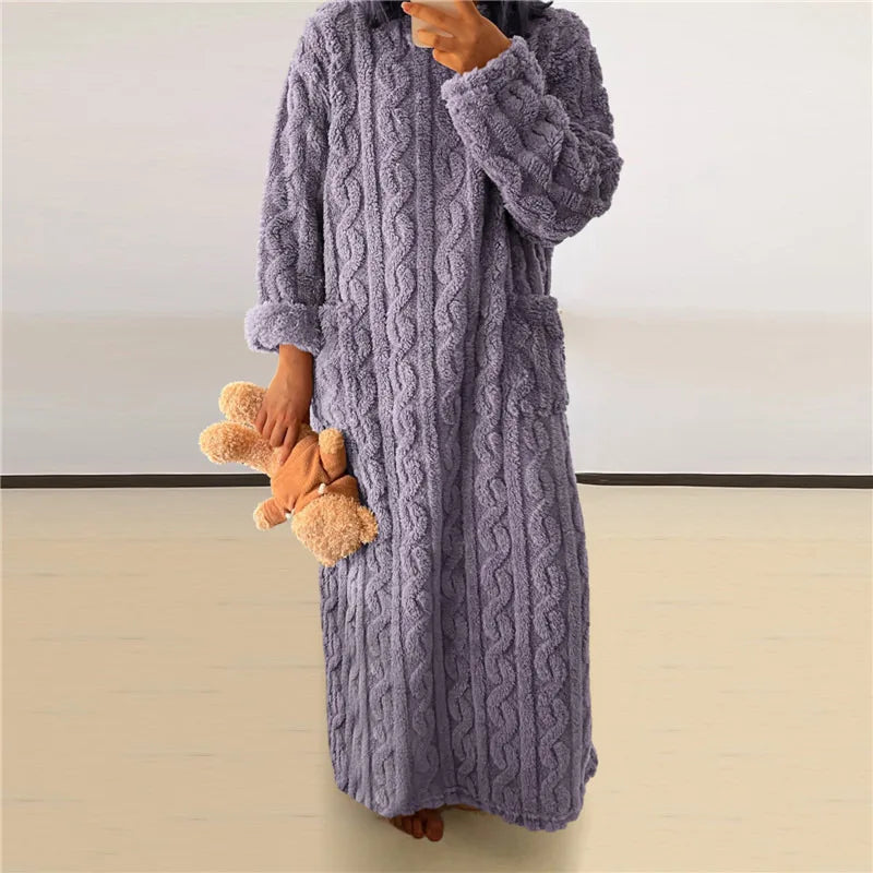 Dame Fleece Kjole Cozy 9
