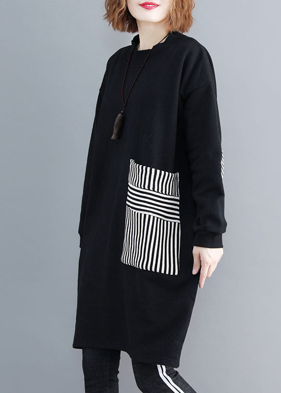 Dame Fleece Kjole med Lommer 2