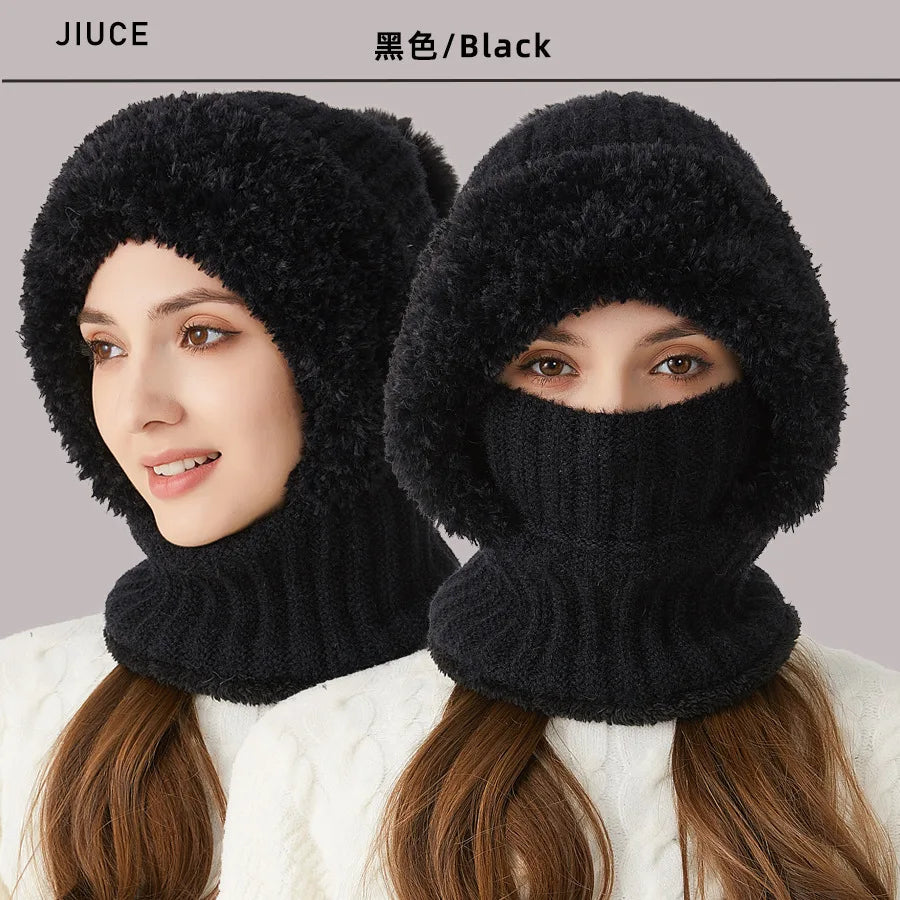 Dame Fleece Vinterlue med Snood 4