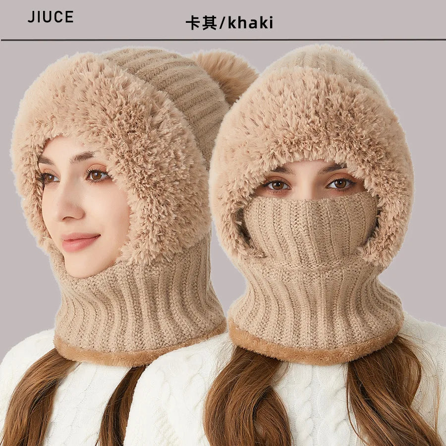 Dame Fleece Vinterlue med Snood 6