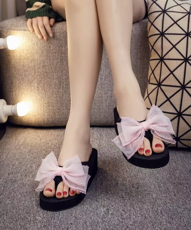 Dame Flip-Flops med Håndlagde Sløyfer 1