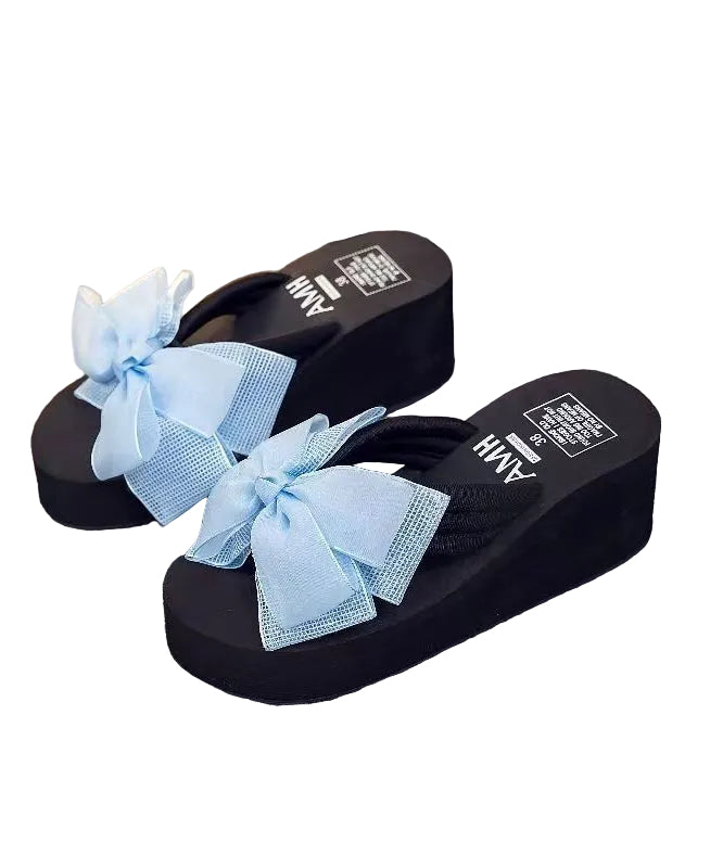 Dame Flip-Flops med Håndlagde Sløyfer 4