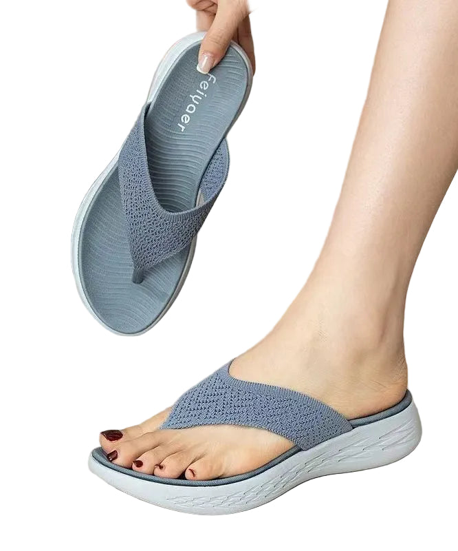 Dame Flip Flops Plattform Mesh 0