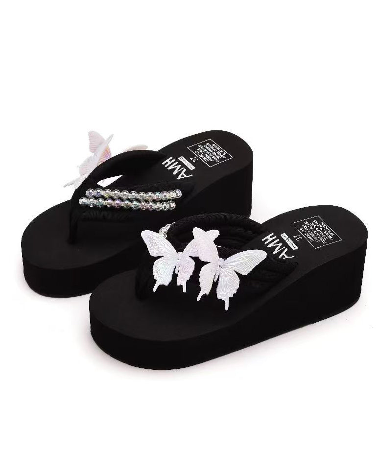 Dame Flip Flops Plattform Retro Stil 4