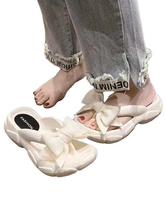 Dame Flip Flops med Sløyfe 0