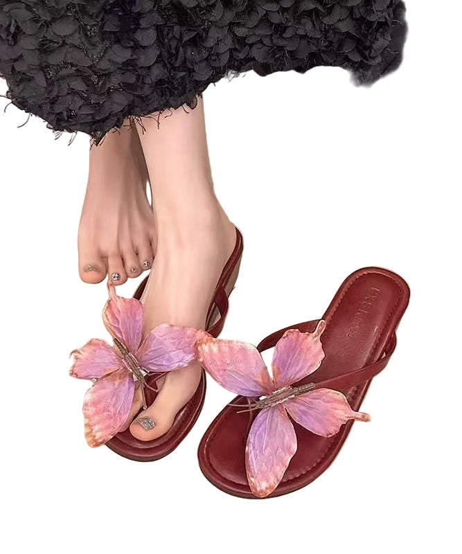 Dame Flip Flops med Sommerfugl Design Komfortable og Stilige 0
