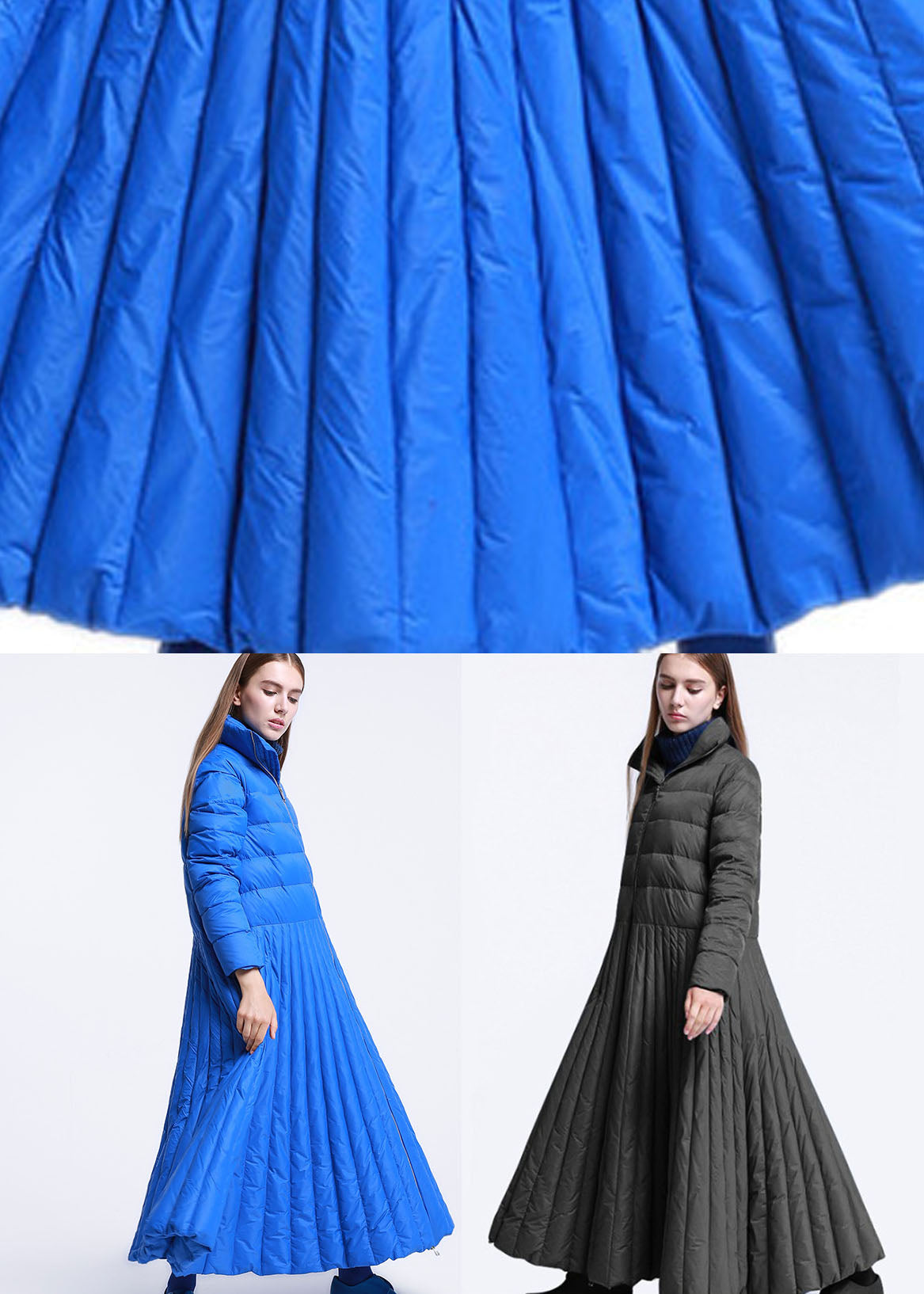 Dame Frakk med Sirkeldesign og Lommer 4