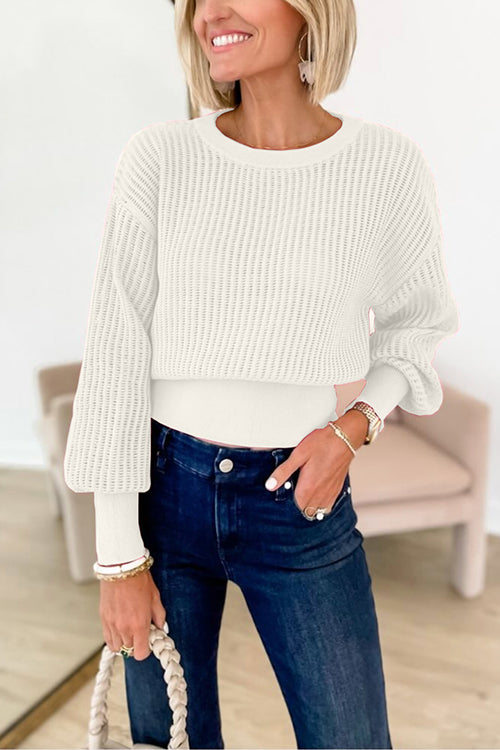 Dame Genser Crewneck med Utskjæring Moderne Stil 4