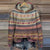 Dame Genser med Hette Multicolor Strikket 1