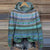 Dame Genser med Hette Multicolor Strikket 3