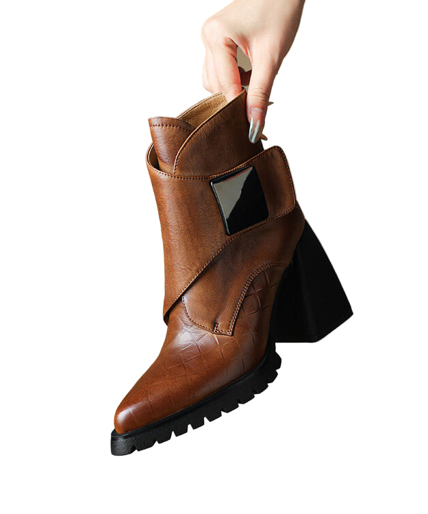 Dame Hælsko Spiss Tå Chunky Hæl 0