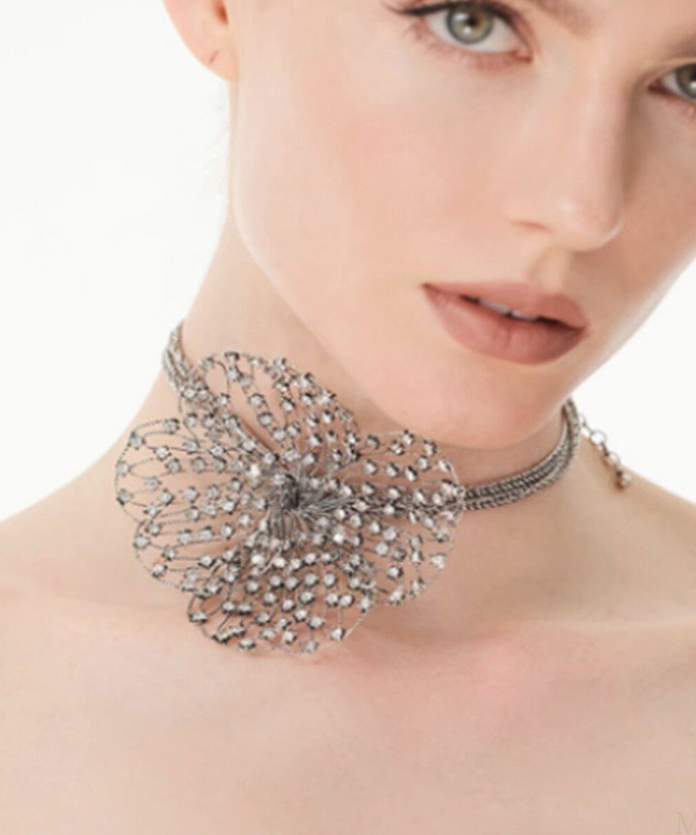 Dame Halskjede Boho Stil Med Blomstermotiv 2