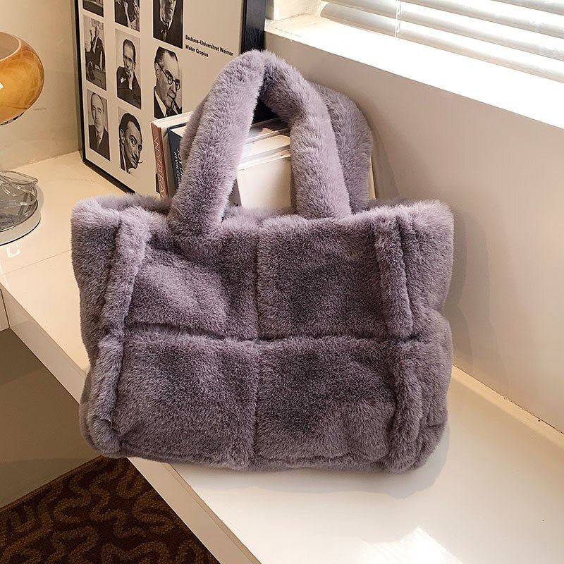 Dame Håndveske Trendy Vinterstil med Romslig Oppbevaringsplass 10