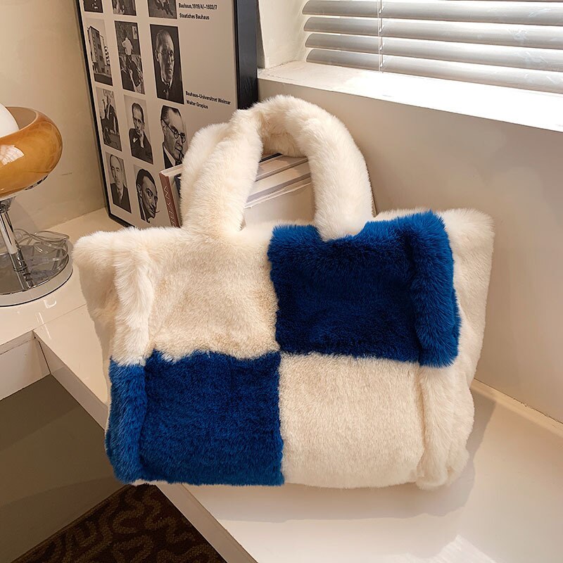 Dame Håndveske Trendy Vinterstil med Romslig Oppbevaringsplass 12