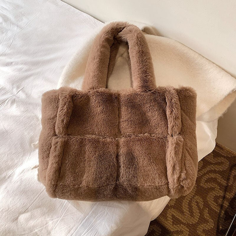 Dame Håndveske Trendy Vinterstil med Romslig Oppbevaringsplass 13