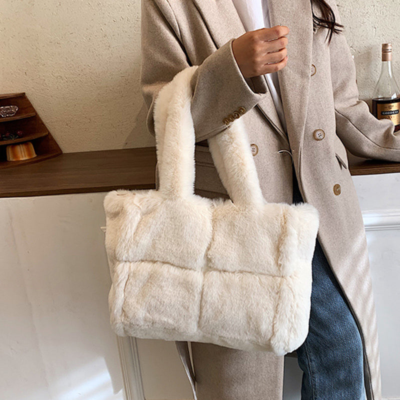 Dame Håndveske Trendy Vinterstil med Romslig Oppbevaringsplass 1