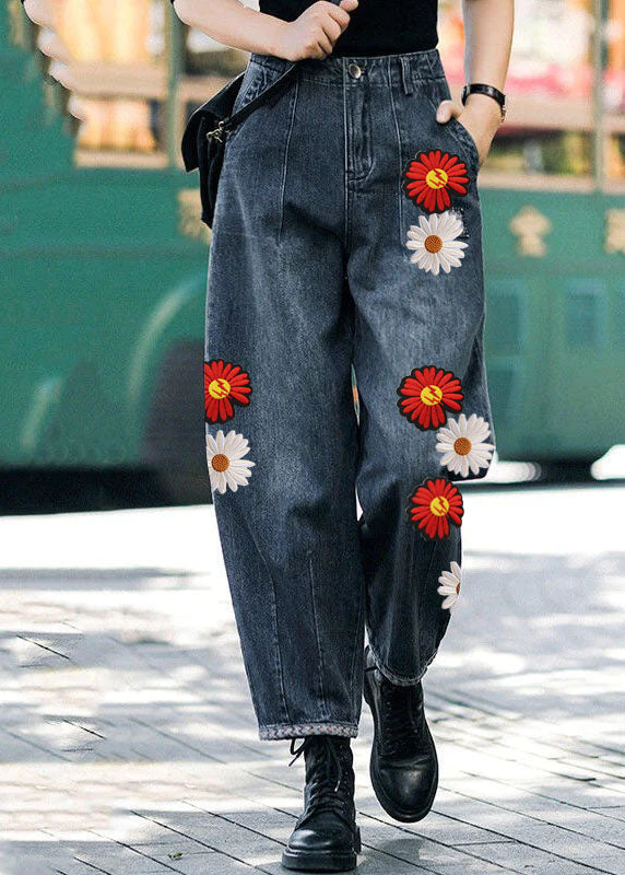 Dame Harem Bukser med Høy Midje og Lommer 5