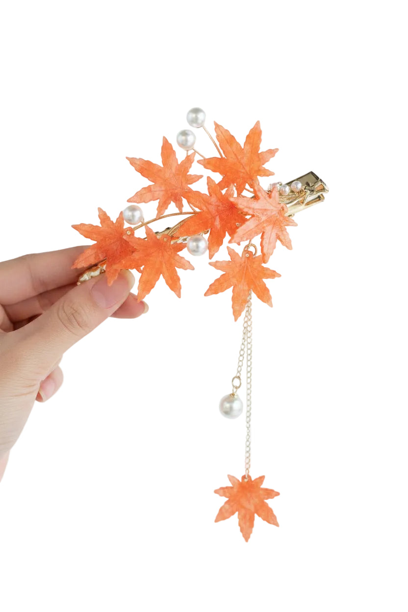 Dame Hårnål med Blad- og Blomstermotiv 3