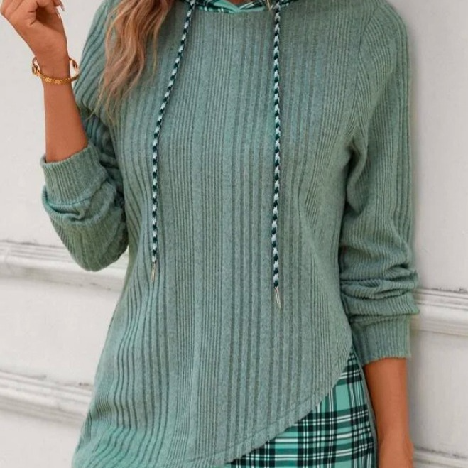 Dame Hettegenser med Lange Ermer Casual Stil 2