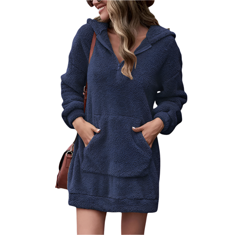 Dame Hoodie Fluffy Polyester 0