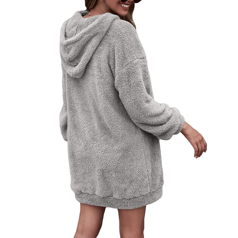 Dame Hoodie Fluffy Polyester 3