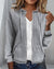 Dame Hoodie Vest Waffle Struktur Myk Blandingsstoff 5