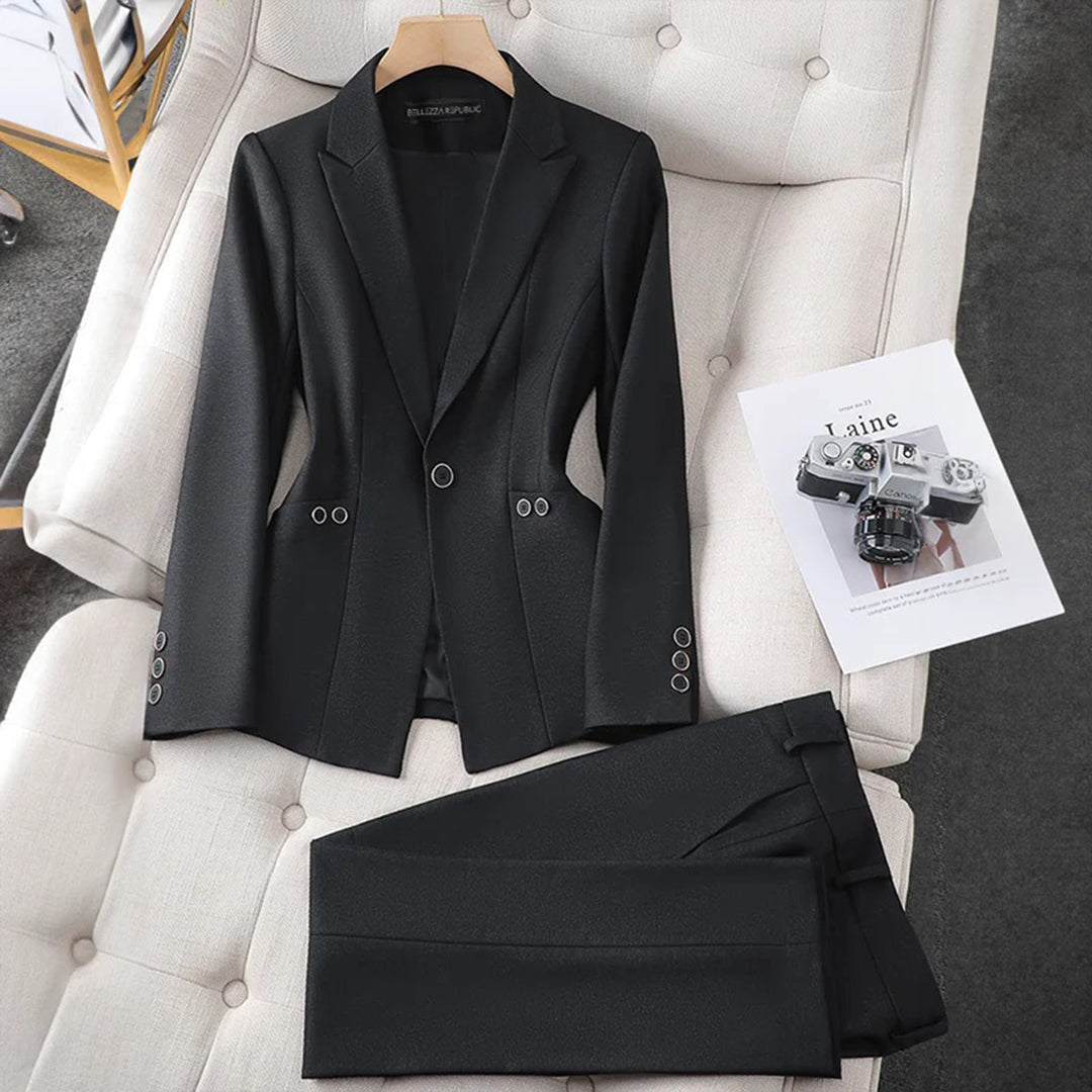 Dame Høstsett Blazer og Bukse 4