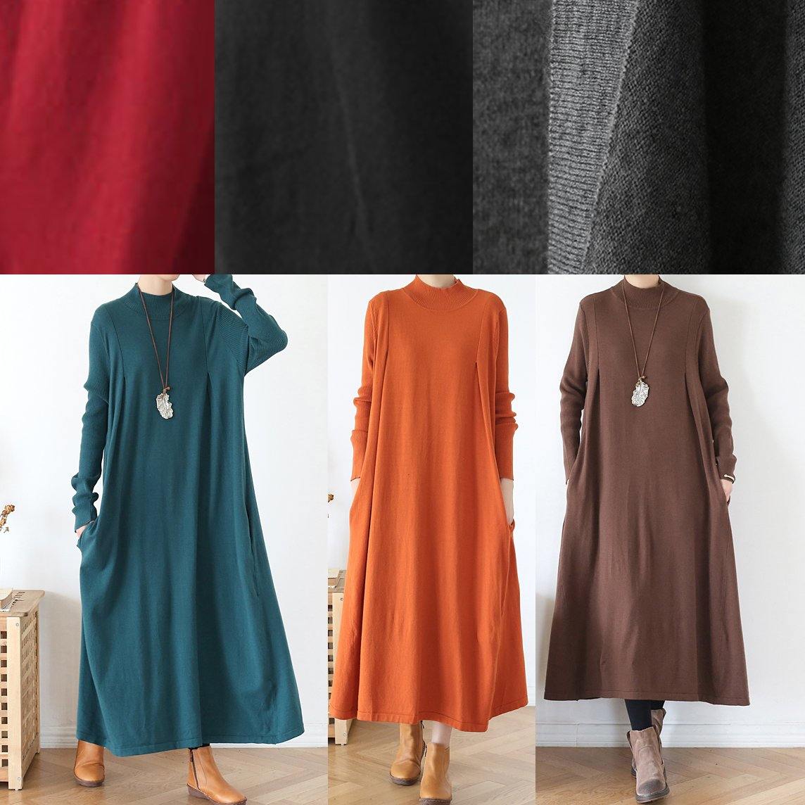 Dame Høyhalset Tunika med Batwing Ermer 4
