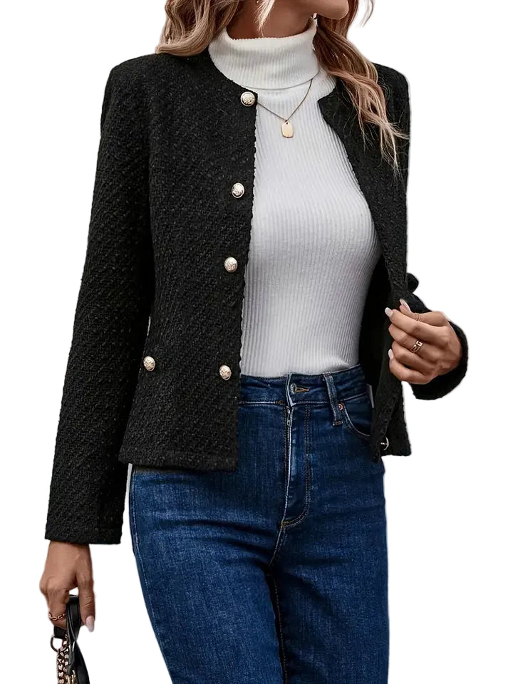Dame Jakke Enkelt Breasted Stil 0