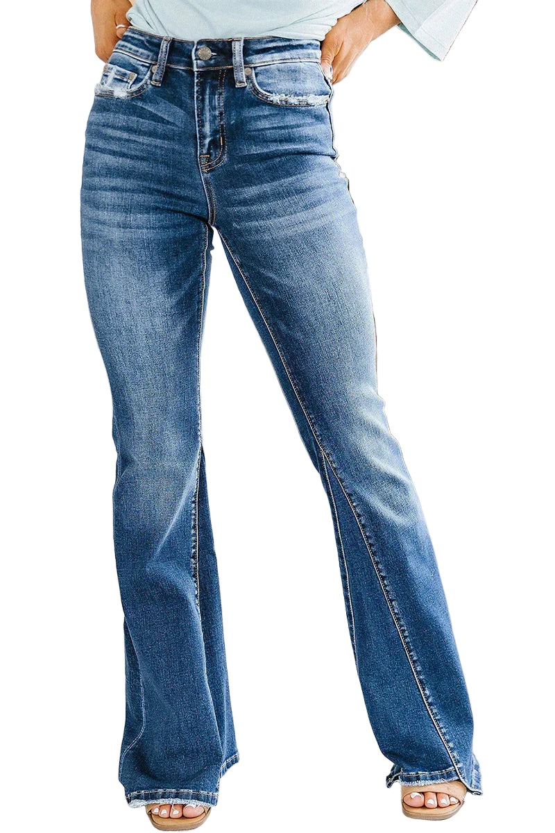 Dame Jeans med Høy Midje Utsvingt Stil 0