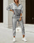 Dame Joggedress Cropped Top Monogram Detaljer Myk Blandingsstoff 7