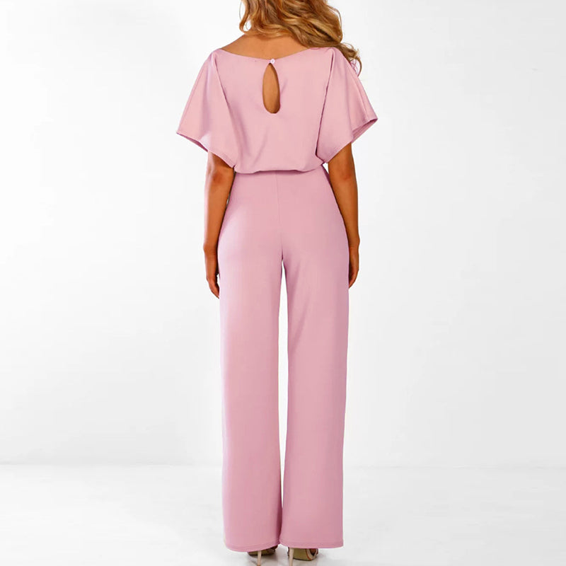 Dame Jumpsuit Komfortabel Passform Lett Pustende Stoff 4