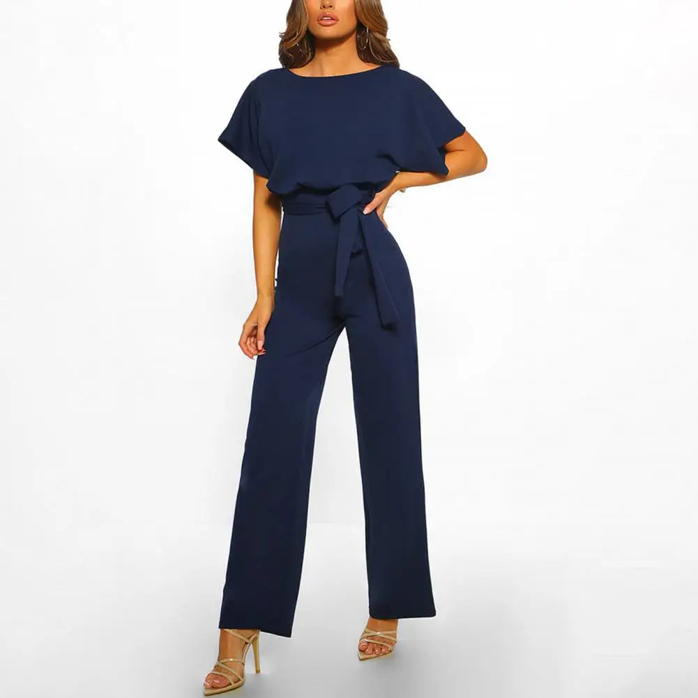 Dame Jumpsuit Komfortabel Passform Lett Pustende Stoff 7